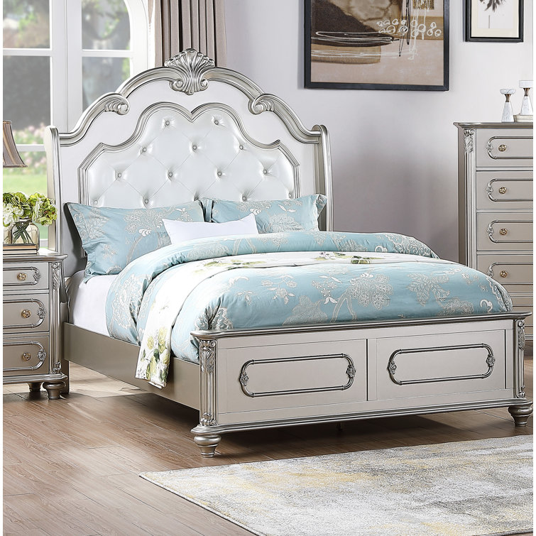 Rosdorf Park Letona Tufted Low Profile Standard Bed Wayfair Canada